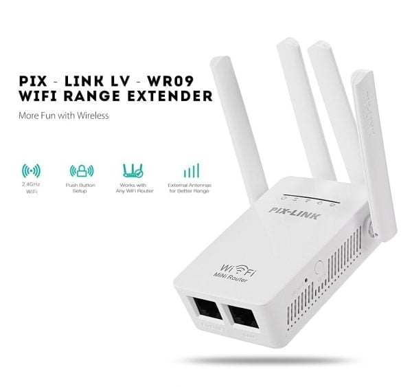 Repetidor Amplificador Wifi Lv-wr09 300mbps Ap Enrutador