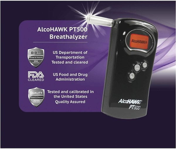 Alcohawk Pt500 Alcoholimetro Alta Precision Profesional Fda