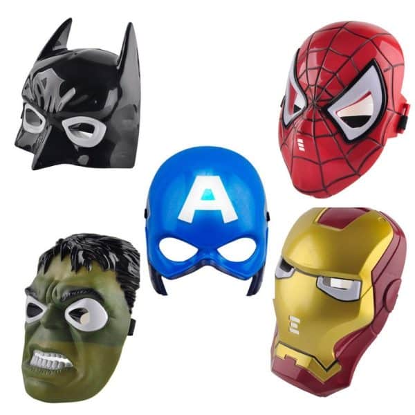 Máscaras Avengers Con Luz Iroman Hulk Batman Spiderman Cap