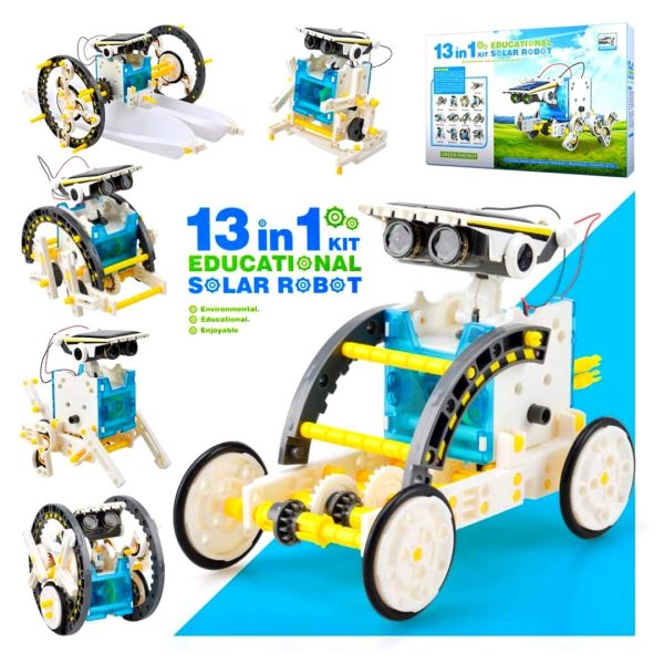 Kit 13 En 1 Motor Con Panel Solar Para Armar Educacional