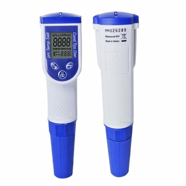Medidor De Calidad De Agua 6 En 1 Digital Ip57 Ph Ec Tds
