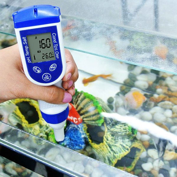 Medidor De Calidad De Agua 6 En 1 Digital Ip57 Ph Ec Tds