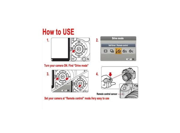 Rc6 Control Remoto Para Camara Canon T3i T4i T5i T6i 7d