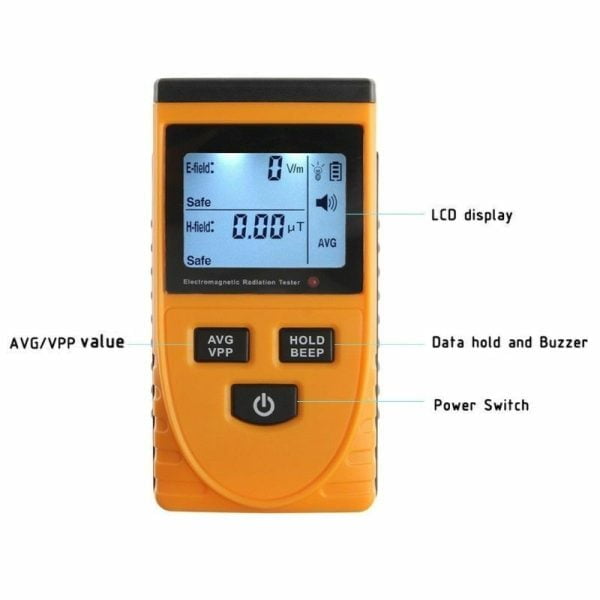 Medidor De Radiacion Electromagnetico Gauss Emf 1-1999v/m