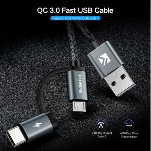 Cable Carga Rápida 3.0 Usb Tipo C Micro Usb 2 En 1 Samsung - Accesorios - Ecuador