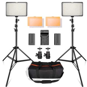Kit Fotografia Luces 160 Led Estudio Luz Dimeramizable 3200k - Fotografia - Ecuador