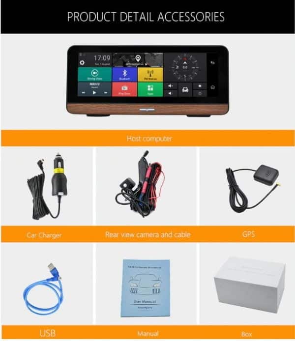 Pantalla Camara Gps Google Maps Wifi Dvr Auto Bluetooth