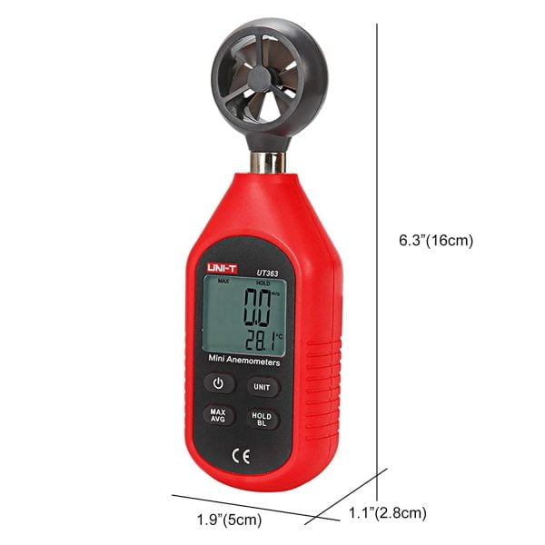 Anemometro Nktech Ut363bt Plus Bluetooth Temperatura Viento
