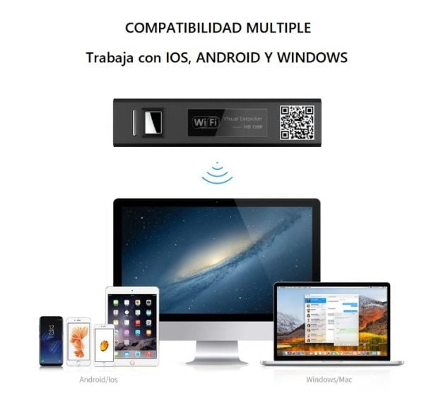 Camara Endoscopica Wifi Oido Nariz Dental Odontologico Led