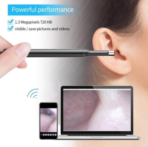 Camara Endoscopica Wifi Oido Nariz Dental Odontologico Led