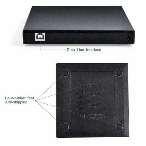 Dvd Rom Cd Rw Usb Portable Externo Slim Grabadora Lectora