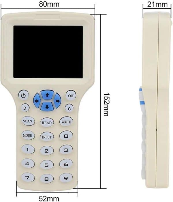 Rfid Copiadora Duplicador Clonador Rfid Hid 125khz 13.56mhz