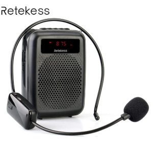 Microfono Inalambrico Altavoz Portatil Amplificador Voz Fm Retekess - Accesorios - Ecuador