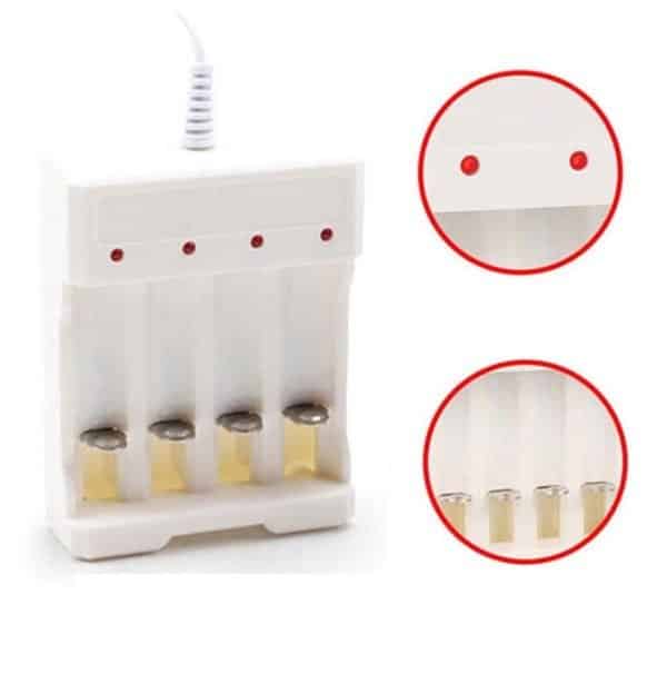 Cargador Usb 4 Pilas Recargable Aa Aaa Baterias Funcional