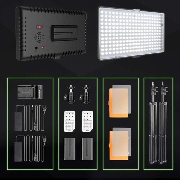 Kit Fotografia Luces 240 Led Estudio Luz Dimeramizable 3200k
