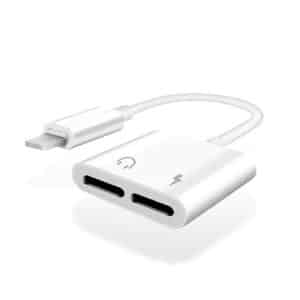 Adaptador Lightning Splitter Carga Audio iPhone 6 7 8 Xr Xs - Accesorios - Ecuador