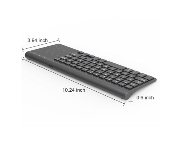 Teclado Táctil Inalámbrico Completo Numerico Mouse Laptop