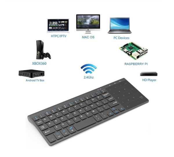 Teclado Táctil Inalámbrico Completo Numerico Mouse Laptop