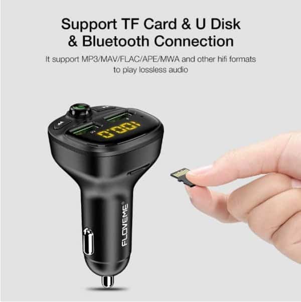 Transmisor Bluetooth Fm Adaptador Radio Mp3 Floveme U