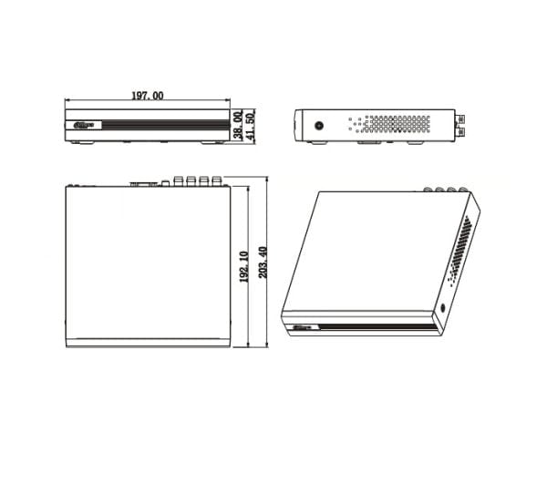 Dvr Xvr 8 Canales Dahua 1080p Pentahibrido Dh-xvr1b08 1u