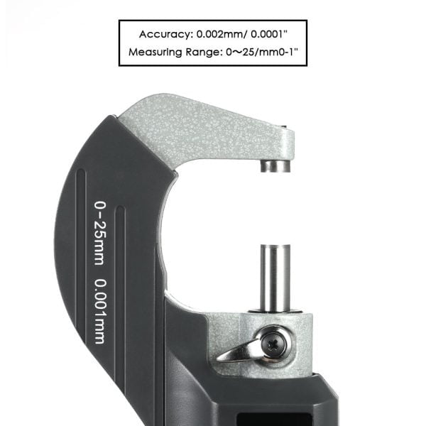 Micrometro Digital De 0 - 25 Mm Precision 0.001mm Exactitud
