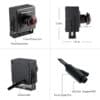 Mini Camara De Red Ip Ojo De Pez Poe Onvif P2p Cctv 1080p