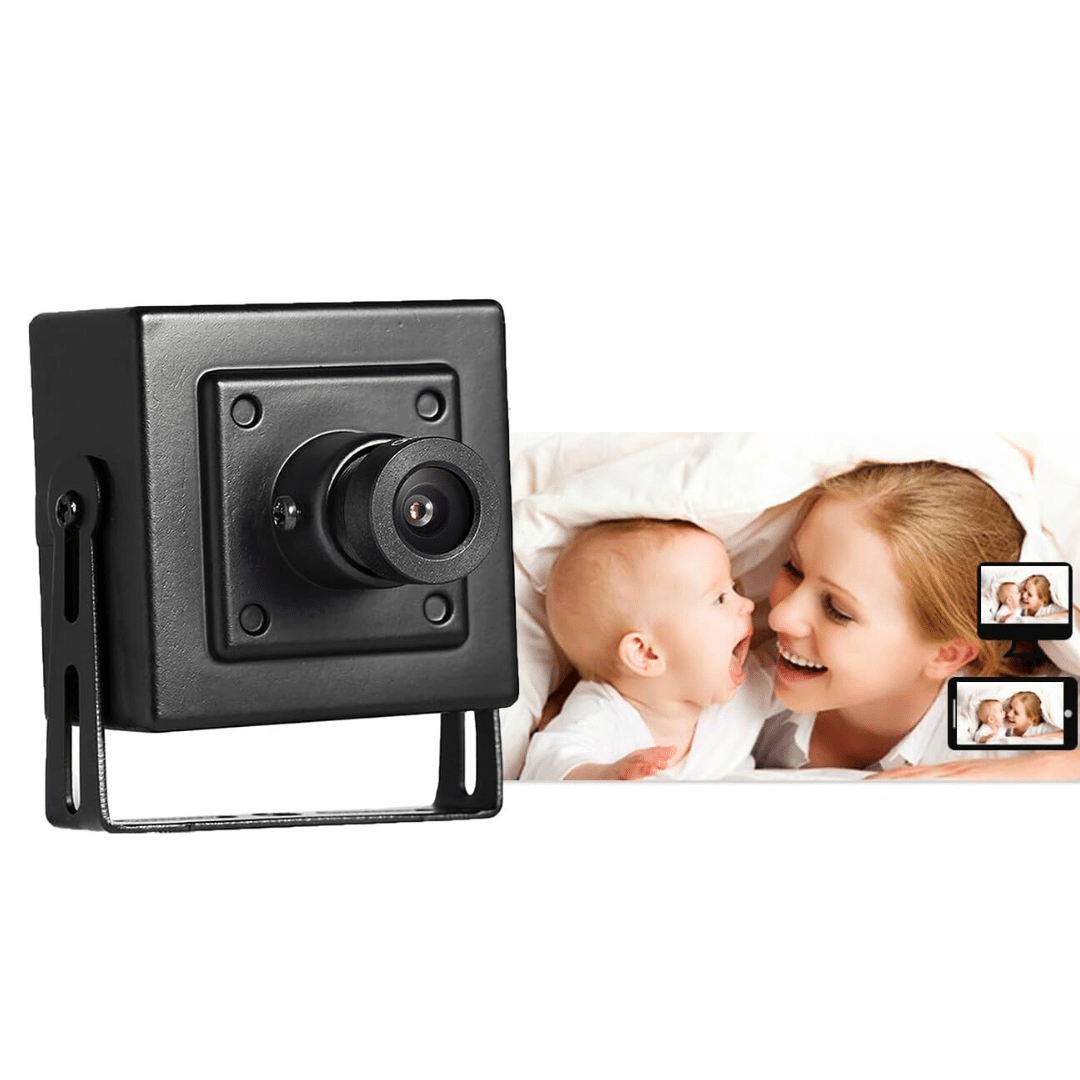 Mini Camara De Red Ip Ojo De Pez Poe Onvif P2p Cctv 1080p