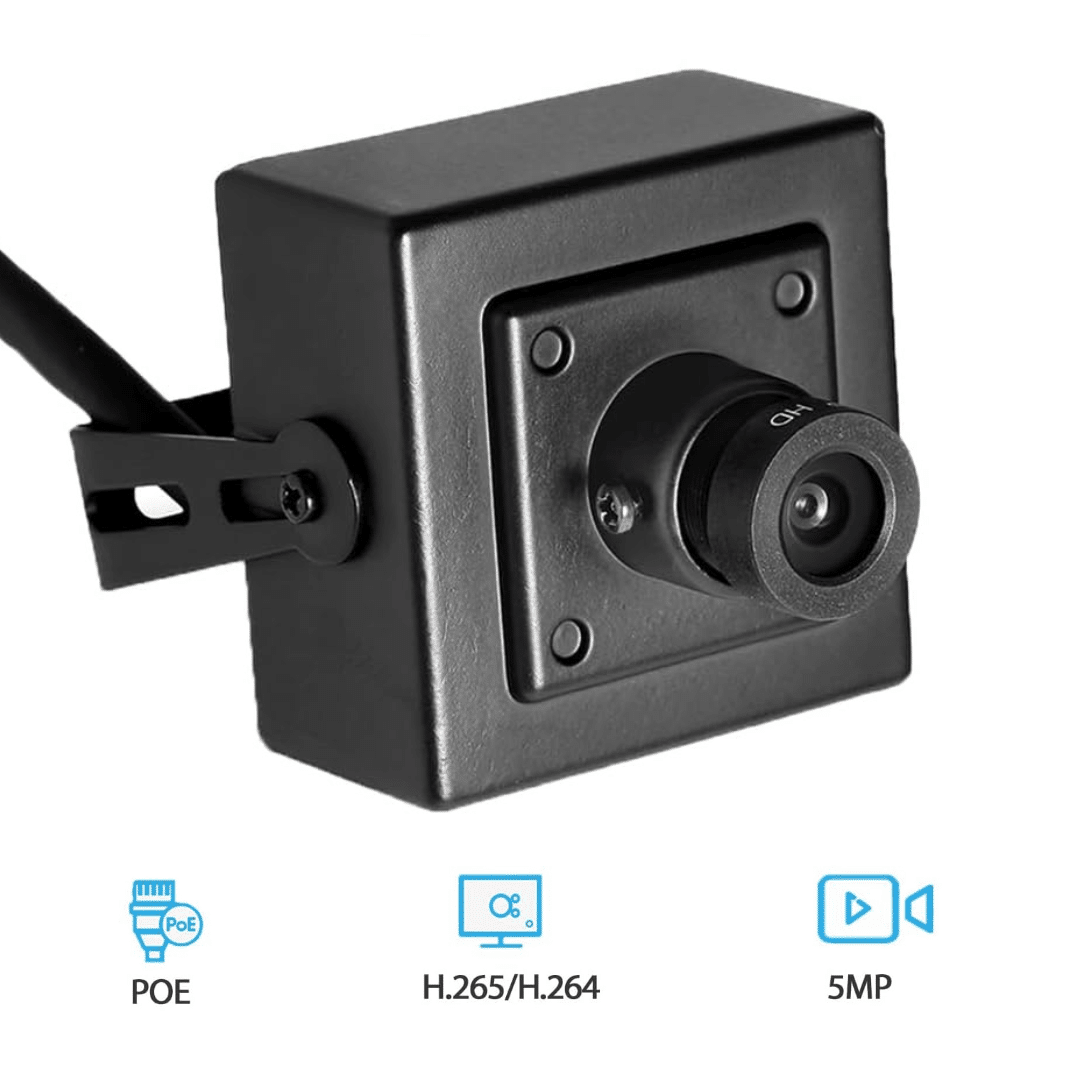 Mini Camara De Red Ip Ojo De Pez Poe Onvif P2p Cctv 1080p