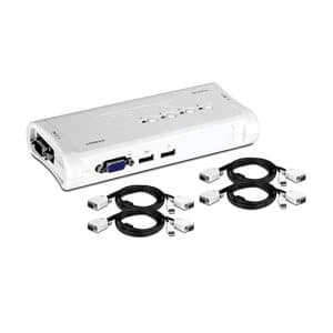 Switch Kvm Video Hd 4 Puertos Usb Trendnet Tk-407k 4 Cables - Accesorios - Ecuador