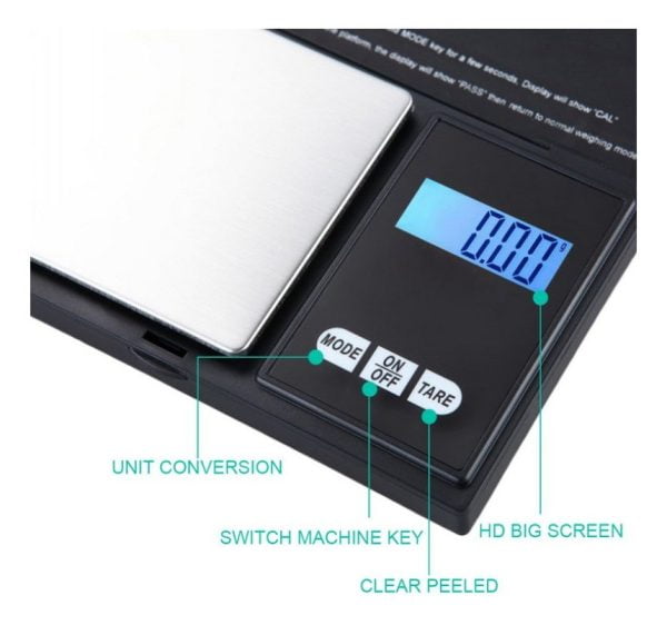 Bascula Digital Balanza Electronica 500 G / 0.01g Bolsillo