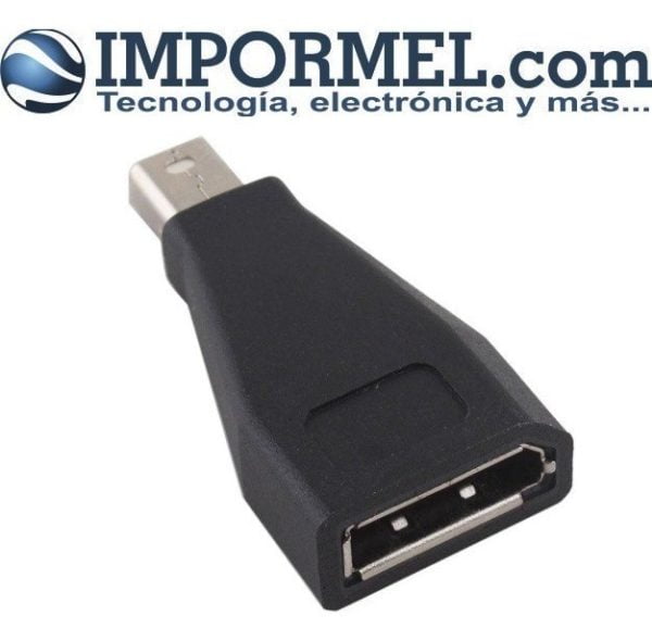 Adaptador Mini Displayport A Displayport Hembra