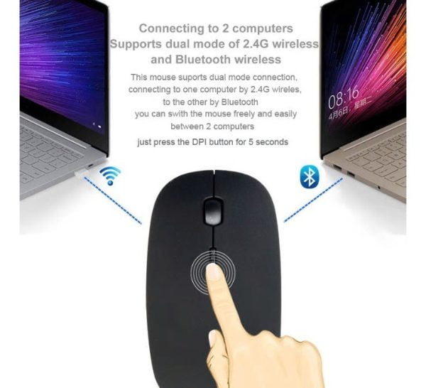 Mouse Bluetooth Inalambrico 2.4ghz 1600 Dpi