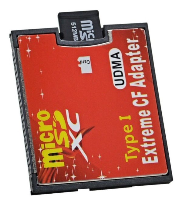Adaptador convertidor micro SD TF a tarjeta Compact Flash CF MicroSD Micro SDHC