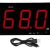 Sonometro Digital Medidor Sonido Decibelios Monitor Pared