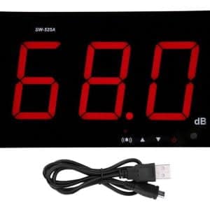 Sonometro Digital Medidor Sonido Decibelios Monitor Pared