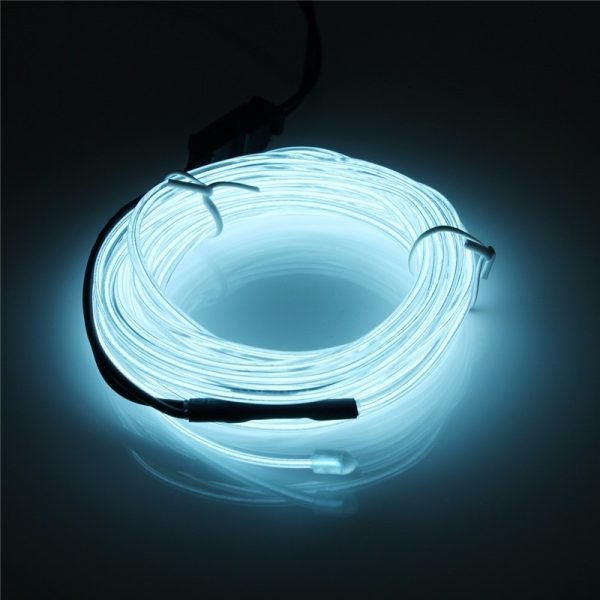 Rollo Flexible Luz Neon Blanco Frio Led + Convertidor Usb
