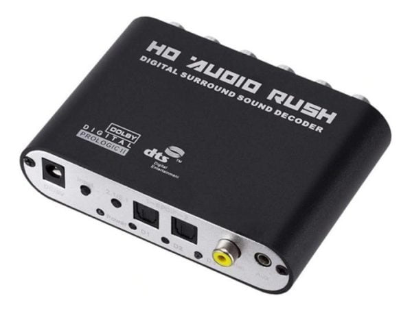 Convertidor Adaptador Decodificador Optico Coaxial A 5.1 Ch