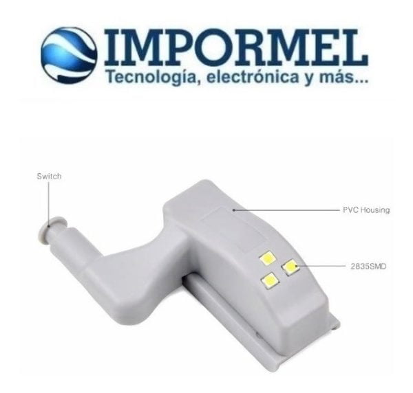 Lámpara Led Luz Para Bisagra Puerta Abierto Auto On Armario
