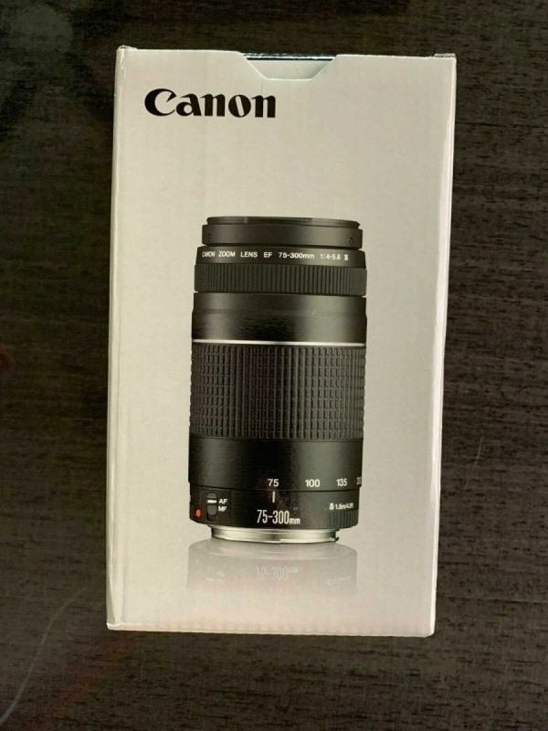 Canon Lente Teleobjetivo Ef 75-300mm 1: 4-5.6 Iii Camara