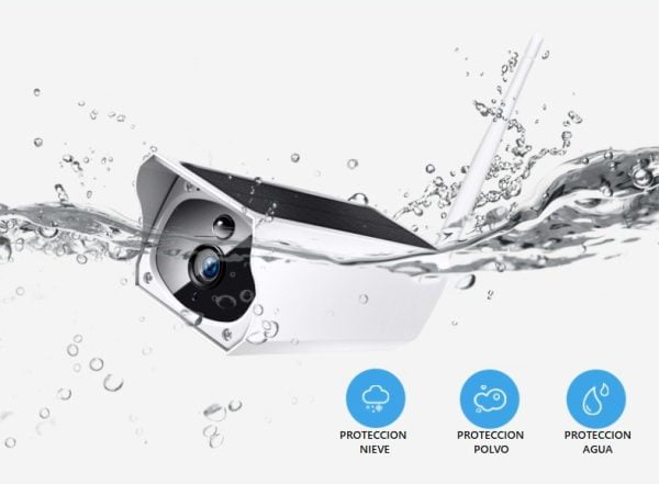 Camara Ip Full Hd Impermeable Exterior Wifi Infraroja Solar