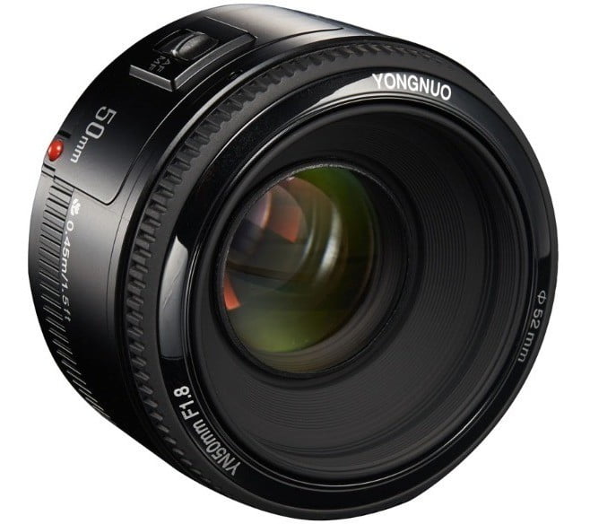 Lente Yongnuo 50mm F 1.8 Para Canon Eos 60d 70d 5d2 5d3 600d