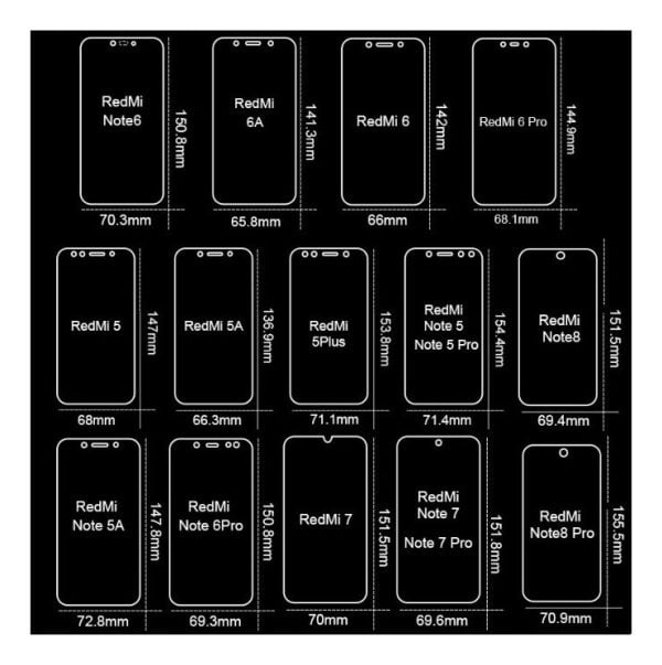 Mica De Vidrio Templa Xiaomi Redmi 6 7 Note 5 5a 6 6a 7 Pro
