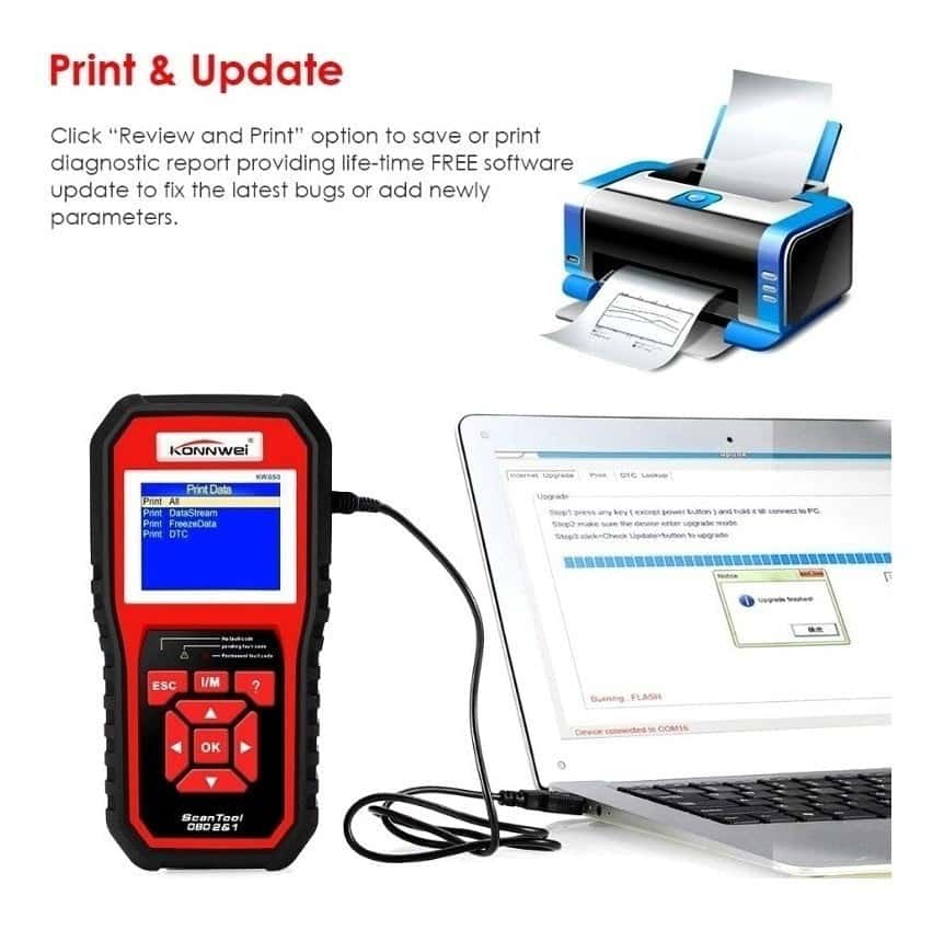 Escaner Automotriz KW850 Multimarcas Obdii / Eobd Obd2 - Accesorios - Ecuador