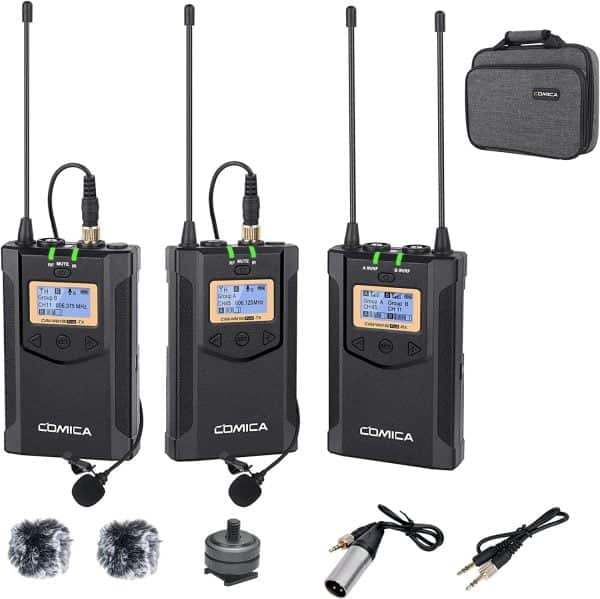 Micrófono Inalámbrico Uhf Comica Cvm-wm100 Plus Cámara Video