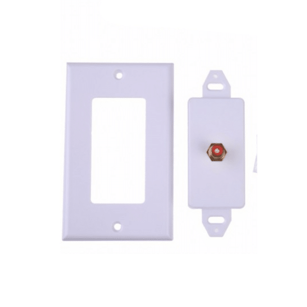 Faceplate 1 Rca Audio / Video Conector Hembra