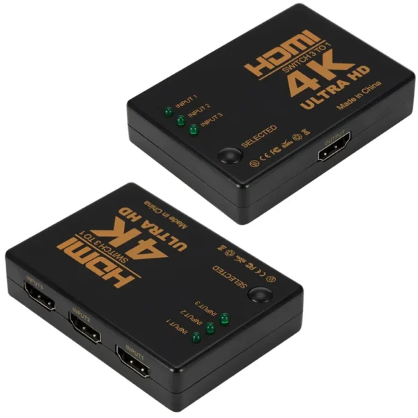 Switch Hdmi 1080p 3 Puertos Para Hdtv Dvd Ps3