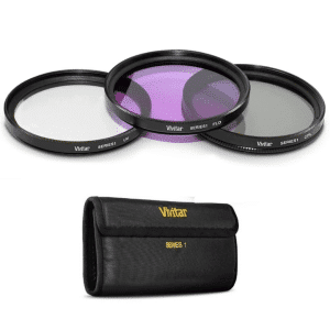 Vivitar Kit Filtro De Lente 3 Piezas 58mm Uv Cpl Fld Canon