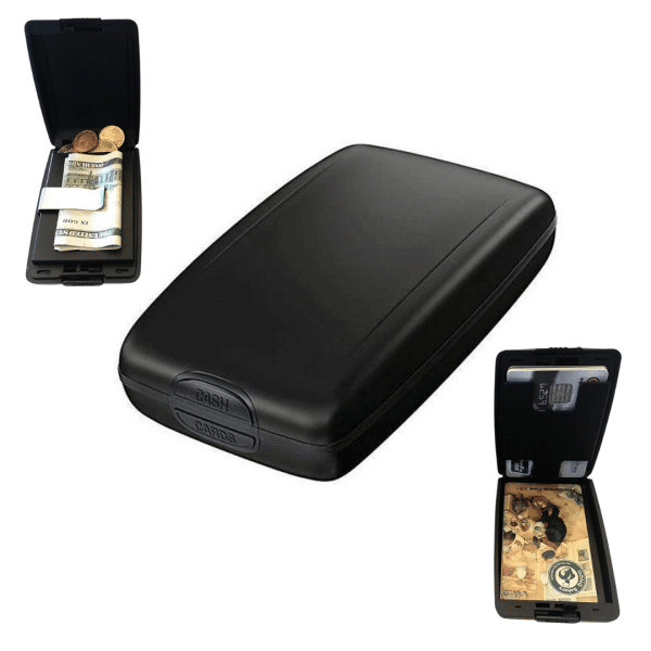Wallet Billetera Tarjetas TC Resistente al Agua y Golpes Aluminio