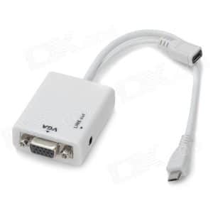 Adaptador Micro Usb Mhl A Vga Con Audio Samsung - Baterías - Ecuador