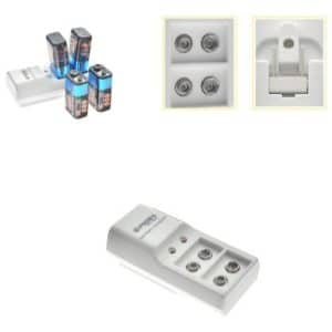 Cargador De Bateria 9v Recargables Indicador Led Proteccion - Accesorios - Ecuador